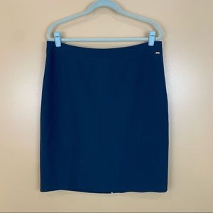 DONNA KARAN New York Navy Career Skirt